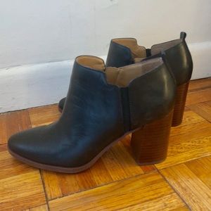Franco Sarto black ankle boots